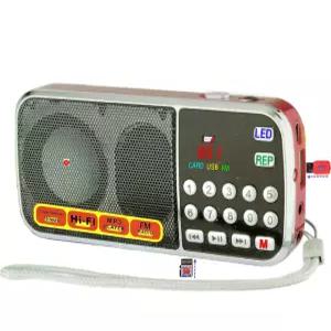 효도라디오 L-288 한곡반복 LED후레쉬 AUX 컴퓨터 스피커 SD카드 USB 호환 wav wma mp3 플레이어 FM라디오