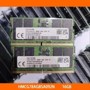 SK 하이닉스 노트 북 메모리용 RAM 16GB HMCG78AGBSA092N 16G 1RX8 DDR5 5600B 1 개