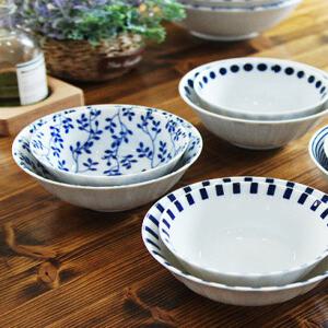 일본 블루에가와리 공기 대접 8P세트