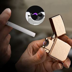 전기라이터 USB충전식 플라즈마라이터 지포형 캠핑 낚시