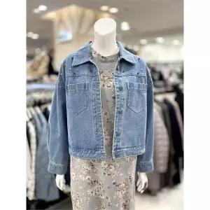 [하프클럽/트리아나]소고 세이브존01 비즈 장식 오버핏 숏 청자켓 AJ1GA09-2