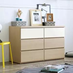 트리플 심플 1200 빅와이드 3단 서랍장