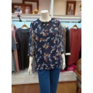 [하프클럽/앤디스클라인]앤디스클라인 세이브존07 부케꽃 프린트 블라우스 A2NBB405A