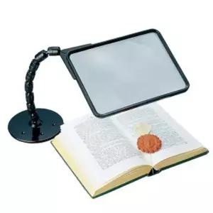 일본  독서용돋보기 와이드프레임 스탠드돋보기 독서확대경