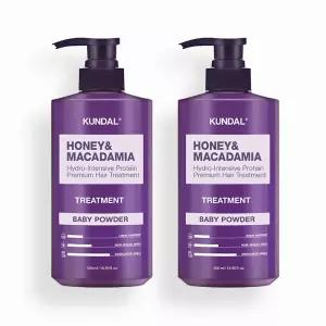 쿤달 단백질 트리트먼트 2개 세트 500ml 베이비파우더