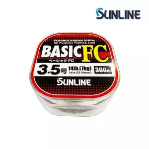 행운을파는낚시 선라인 25 베이직 FC 300m 플로로 카본 낚시라인 쇼크리더