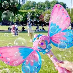 페어리 나비 요정 비눗방울 요술봉  핑크