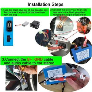 디지털 데이터 버스 자동 스테레오 라디오 광섬유 증폭기 어댑터 박스 ml R E8X E9X E7X F0X 2G HOST/3G-HO