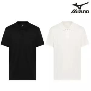 갤러리아 미즈노 남녀공용 기본 반팔 폴로 티셔츠 32YA5B31