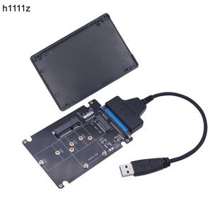 MSATA M2 USB 어댑터 케이스 SSD 외장 3.0 M.2 mSATA SSDUSB3.0 변환기 라이저 2.5 인치 인클로저 3