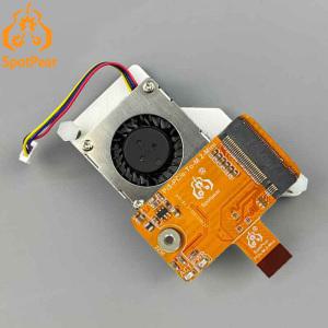 라즈베리 파이 5 PCIe to M.2 NVMe SSD 미니 액티브 쿨러 선풍기 통합 FPC 차동 매칭 디자인 Pi5-PCIe-2230