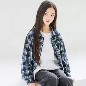 [보리보리/아이라인]케일 체크 남방