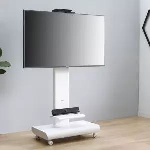 인페쏘 HTR_1200_1600 이동식거치대 삼성 LG 호환 TV스탠드 대형 티비거치대 브라켓 55인치 65인치 75인치 80인치 사무실 화상 회의용 학교 학원 교육용 전자칠판