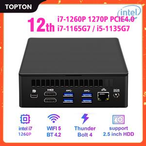 NUC 미니 PC 게이밍 컴퓨터 썬더볼트 4.0 윈도우 11/10 2 x DDR4 NVMe SSD HDMI DP 8K HD 와이파이 원격 제