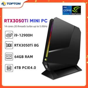 12 세대 미니 PC 게이밍 i9 12900H i7 12700H 엔비디아 RTX 3050Ti 게이머 데스크탑 컴퓨터 베어본 2xDDR4