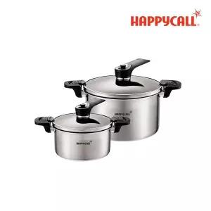 [해피콜]진공 UP 통3중 IH 스테인리스 2종(20/24)