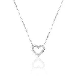 [엘벨라]14K/18K 랩다이아몬드 하트파베 M 목걸이(LN3043)
