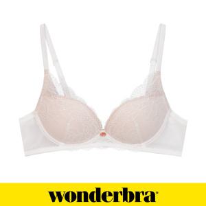 [Wonderbra]원더브라  소프트 레이스 노와이어 브라 아이보리