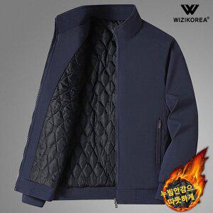[위즈아이]남성 여름 남성 누빔 자켓 가을 겨울 빅사이즈 중년 점퍼 WI215J