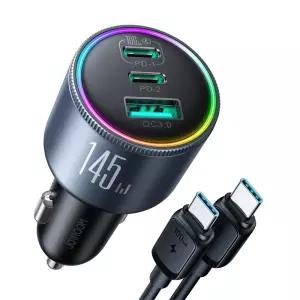 에어그립  3포트 145W 100W 차량용 초고속 충전기 QC4.0 PD PPS