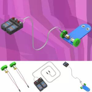 유선 리모컨 자동차 만들기 내맘대로 방향전환 RC카 리모콘 조종 미니카 DIY (일반형)