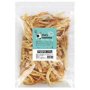 펫츠맘마 국내산 강아지 수제간식 무염황태포 200g 1개