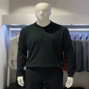 [트루젠] 트루젠 FW 다크그린 울블랜드 폴로넥 남자 기본 카라 스웨터 니트 티셔츠 428818031056-1