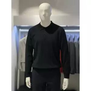 MARIO트루젠 FW 블랙 울블랜드 폴로넥 남자 기본 카라 스웨터 니트 티셔츠 42881803105