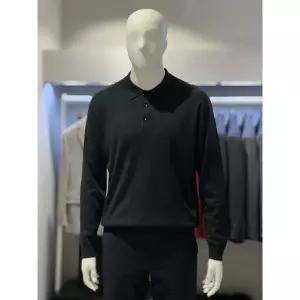 MARIO트루젠 FW 다크그린 울블랜드 폴로넥 남자 기본 카라 스웨터 니트 티셔츠 4288180