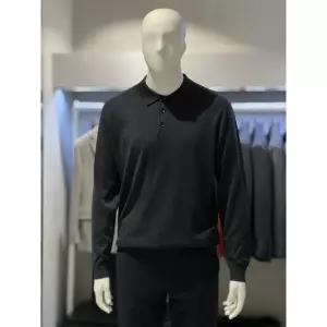 MARIO트루젠 FW 다크그레이 울블랜드 폴로넥 남자 기본 카라 스웨터 니트 티셔츠 42881