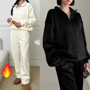 제니유 골덴 기모 집업 와이드 팬츠 상하세트 남여공용