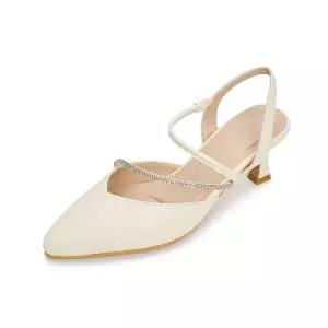 [하프클럽/무크]엠.무크 유나 소가죽 크리스탈 슬링백 아이보리 516523902AQ