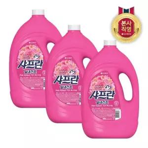 샤프란 실내건조 섬유유연제 3.1L 핑크페스티벌 x 3개