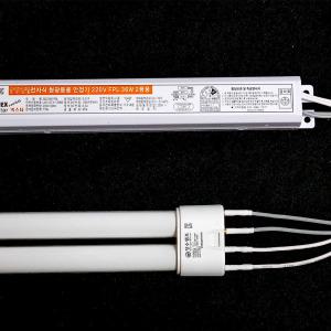 미니 원형 사각 돌출 포인트 간판 형광등용 전자식 안정기 핀타입 FPL 4핀램프 36W 2등용 안정기