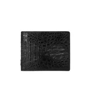 [롯데백화점]닥스 액세서리 [선물포장] 블랙 악어가죽 반지갑 DBWA2F713