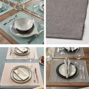 일상다많사 이케아 SVARTSENAP 스바르트세나프 인도생산 면 식탁매트 35X45CM 탁자 식기 보호 테이블