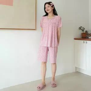 냉감심플반팔세트_여_하트풀