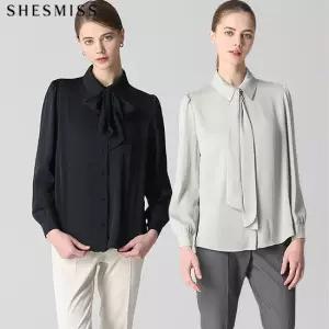 [쉬즈미스(SHESMISS)] 레이디 타이 넥 블라우스 (택가격 138000원)