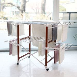 아이넥스 홈그린 원목 빨래건조대 접이식 튼튼함 대형 이불건조대