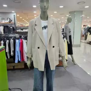 시슬리/애플아울렛/오버핏 폴리 더블 자켓 SAJKE2431