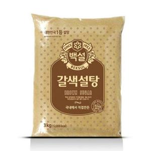 황설탕 갈색설탕 갈색설탕3kg 롱슈가 백설탕 하얀설탕