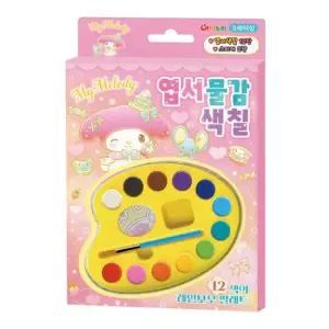 아트박스 학산문화사 산리오캐릭터즈 마이멜로디 엽서 물감 색칠
