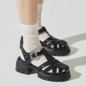 [무크] 여화 마리사 소가죽 피셔맨 샌들 2colors