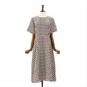 [롯데백화점]나인스텝 고방 체크 원피스 N25NO5210