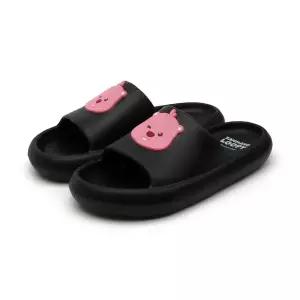 [보리보리/건종]잔망루피 윙크 쿠션 슬리퍼(블랙)