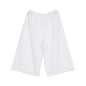 면레이스 8부 속바지 아사면펀칭 레이어드 이너팬츠 홈웨어잠옷