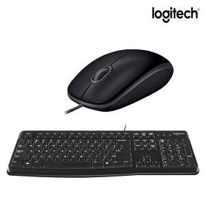 로지텍코리아 K120 New + M110 유선 USB 키보드마우스세트 한글