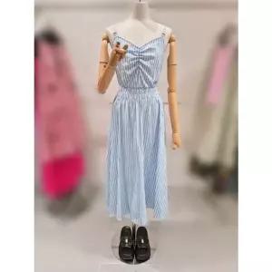 [에고이스트][Blue Label] 스모킹 뷔스티에 롱 원피스 (ER2OOP06)[35259867]