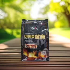 지피니 바베큐참숯 2kg 바베큐숯 캠핑 펜션 고기구이 숯불 참숱 번개탄 홈베큐 바비큐