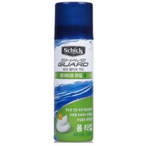 [LG생활건강] 쉬크 쉐이브가드 센서티브 라임폼 60ml 144개 1박스 가정용 매장용 쉐이빙폼